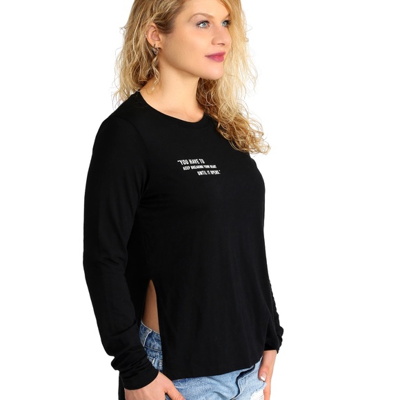 WOMEN'S FLOWY LONG SLEEVE TEE - Picture 2 of 3